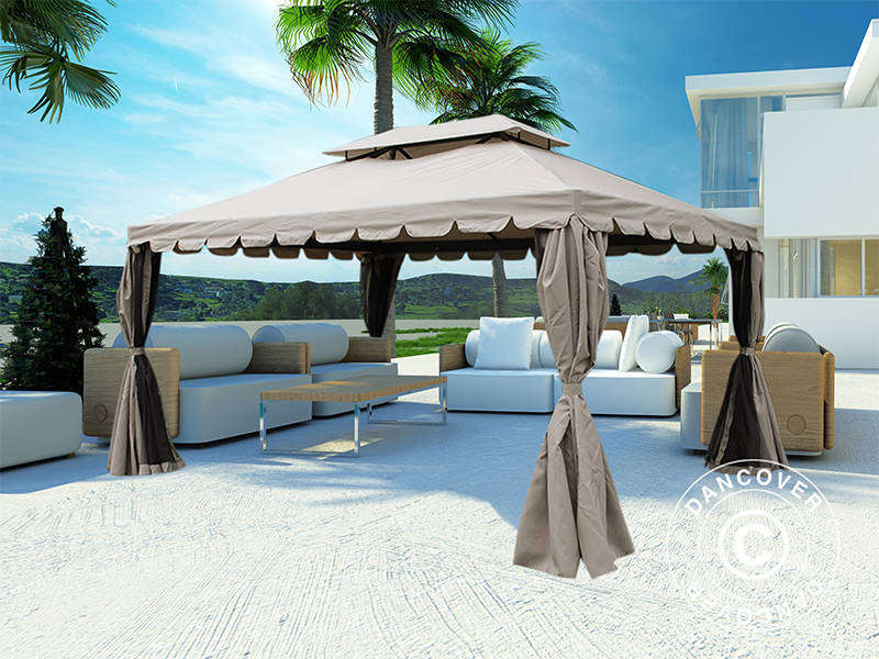 Gazebo Osiris 3x4 m, Dark beige