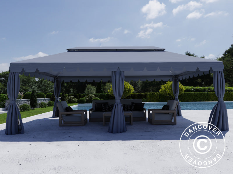 Gazebo Osiris 4x6 m, Grey