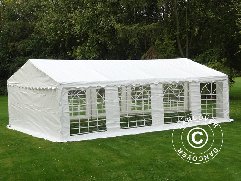 4x8m PE Partytent White Velcro Closing SH