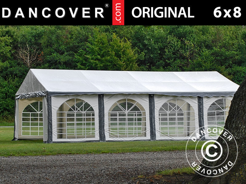 Marquee Original 6x8 m PVC 900, Grey/White
