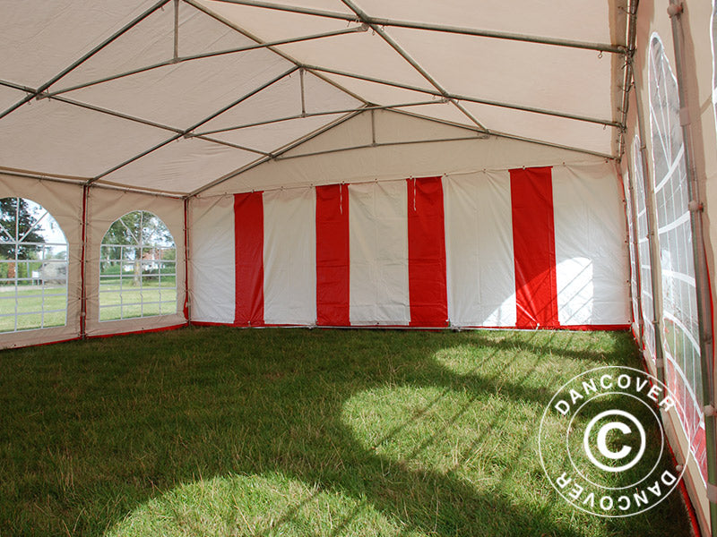 Marquee Original 6x8 m PVC, Red/White