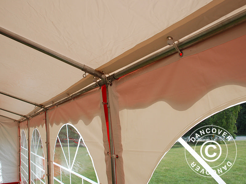 Marquee Original 6x8 m PVC, Red/White