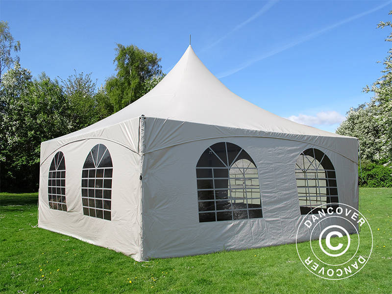 Pagoda Marquee PartyZone 6x6 m, PVC, White