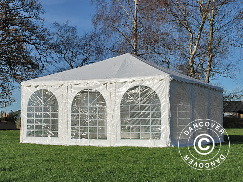 Pagoda Marquee Exclusive 7x7 m PVC, White