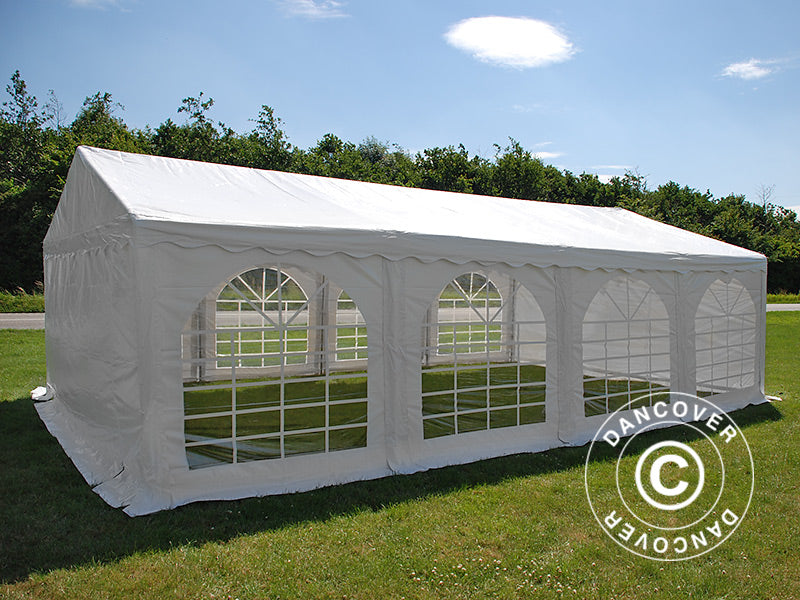 5x8m PVC Partytent White Velcro Closing SH