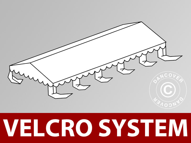 Roof cover for Marquee UNICO, PVC/Polyester, 5x10 m, White