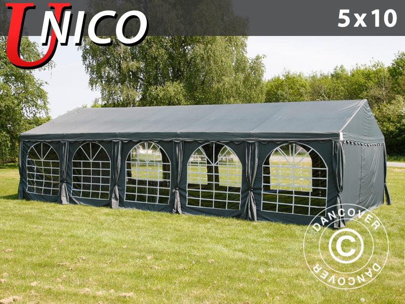 Marquee UNICO 5x10 m, Dark Grey