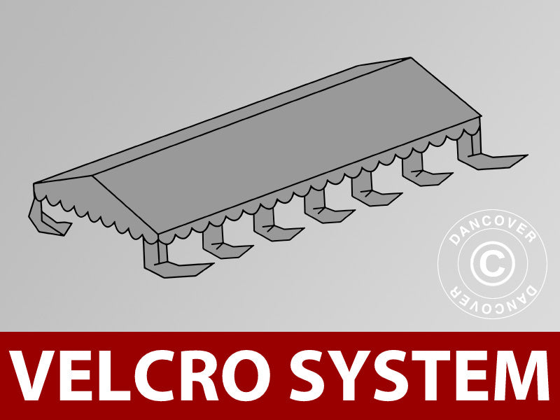 Roof cover for Marquee UNICO, PVC/Polyester, 6x12 m, Dark Grey