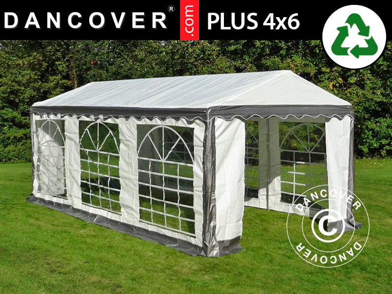 Marquee PLUS 4x6 m PE 700, Grey/White