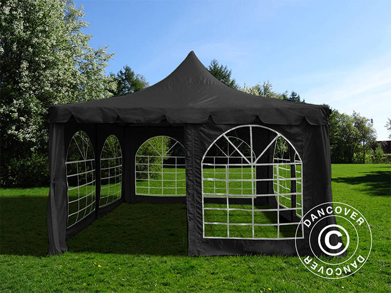 Marquee Pagoda 4x4 m, Black