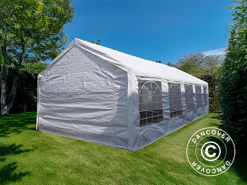 Marquee Basic 4x10 m PE 500, White