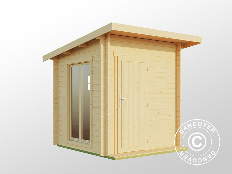 Wooden sauna cabin Ruka, 2x2 m, 3.6 m², Natural