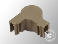 Top fitting for corner leg, Grey