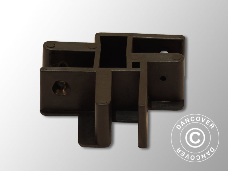 3-way connector for scissor bar, Black