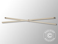 Complete scissor bar, 1.5 m, Black fitting