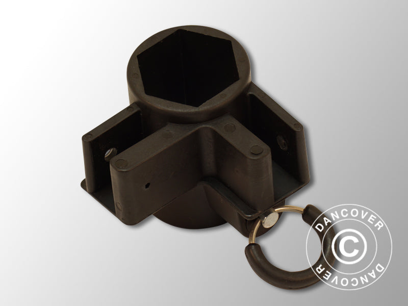 Fitting for corner leg, Black