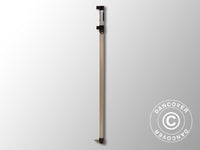 Complete corner leg 2.10/2.39 m, Black fitting