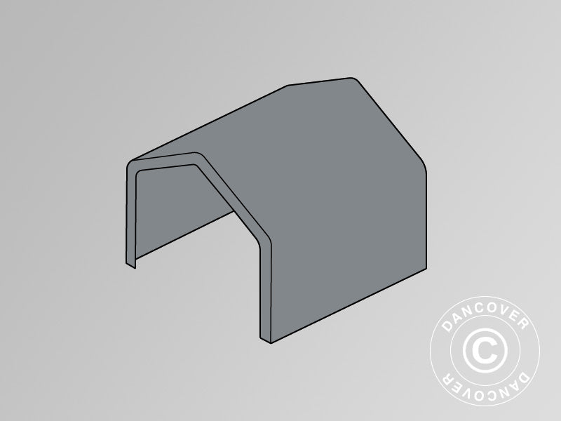 Roof cover for Storage Shelter PRO 5x4 m PVC, Grey