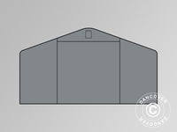 End wall/door for storage shelter PRO 8x12 m PVC, Grey