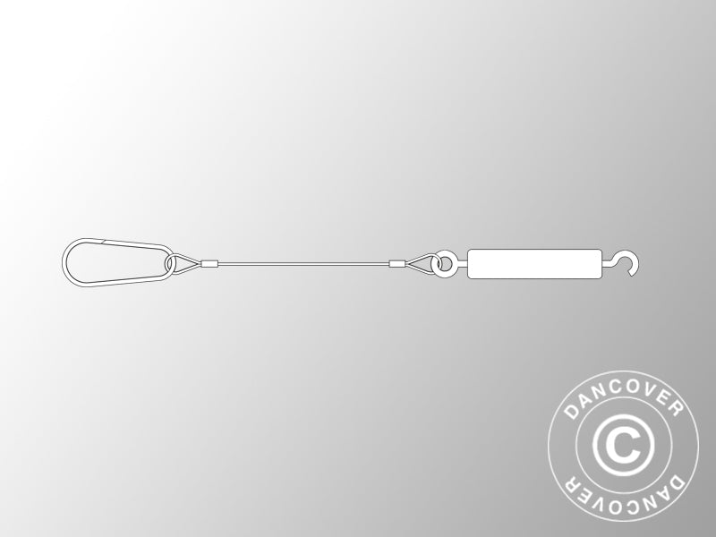 Wire set w/hook, Ø3x5520 mm