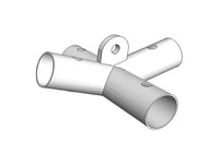 4-ways connector, Ø42 Ø54 mm, 140°