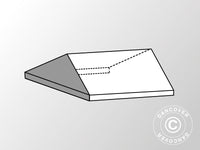 4m roof cover end section for SEMI PRO CombiTents®, 6x4m, PVC, White/Grey