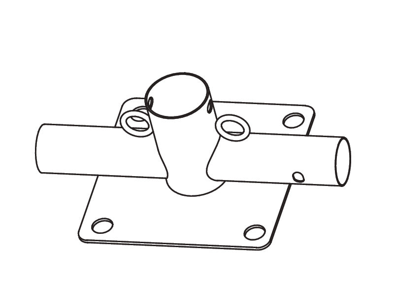 3-ways connector w/ foot