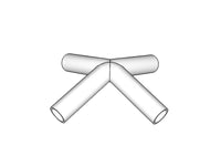 4-ways connector, Ø42 mm, 140°