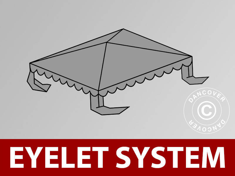 Roof cover for Marquee UNICO, PVC/Polyester, 3x3 m, Dark Grey