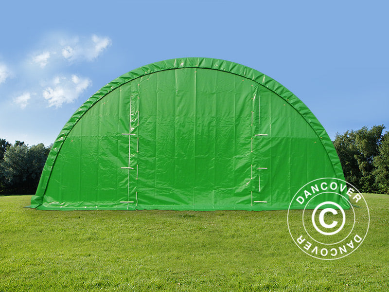 Arched Storage tent 9.15x20x4.5 m, PVC, Green