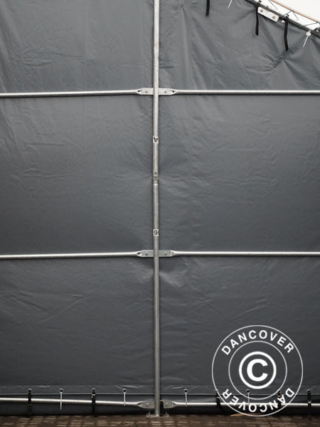 Storage shelter Titanium 7x14x2.5x4.2 m, White/Grey