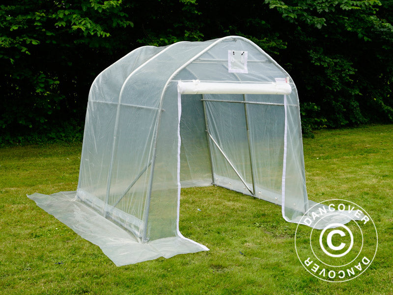 Polytunnel Greenhouse, 2x2x2 m, PE, 4 m², Transparent