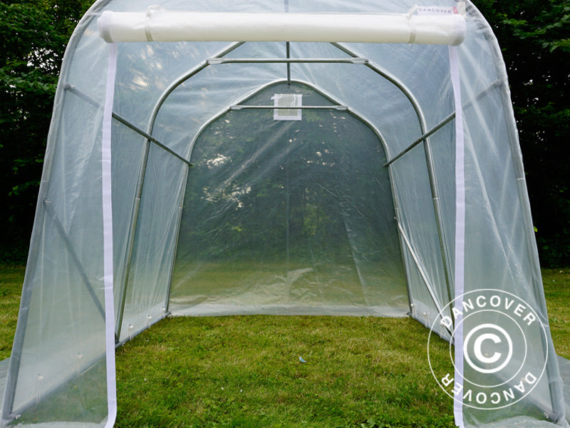Polytunnel Greenhouse, 2x2x2 m, PE, 4 m², Transparent
