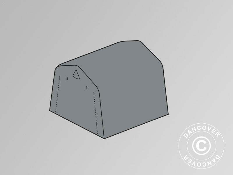 Roof cover for storage tent PRO 2.4x2.4 m PE, Grey