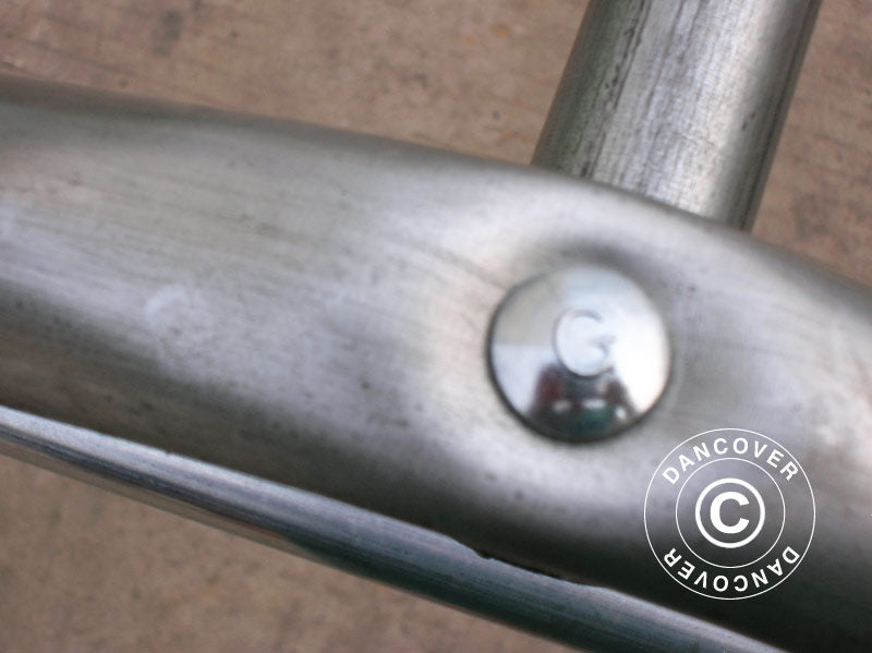 Storage tent PRO 2.4x3.6x2.34 m PE, Grey