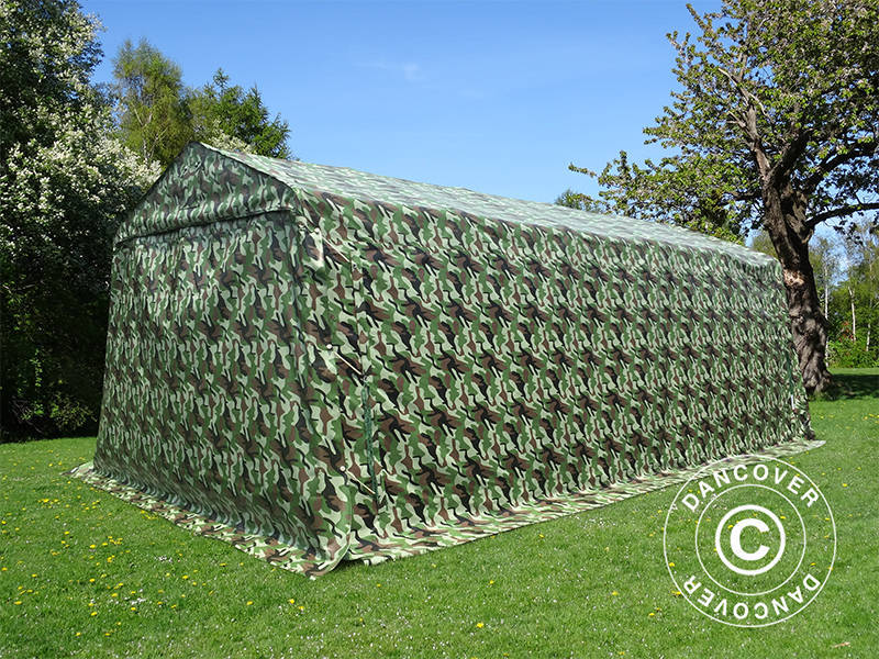 Portable garage PRO 3.3x6x2.4 m PVC, Camouflage