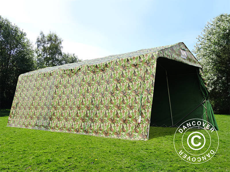 Portable garage PRO 3.3x6x2.4 m PVC, Camouflage