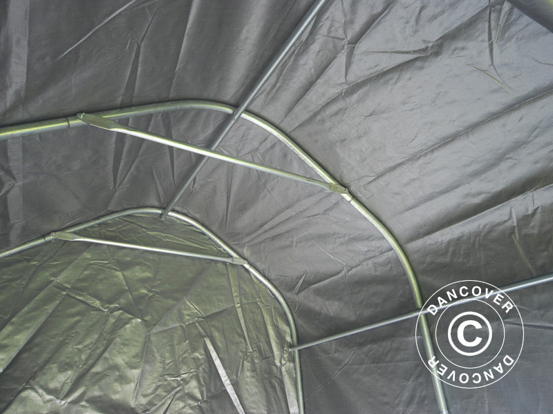 Storage tent PRO 2x2x2 m PE, with ground cover, Grey