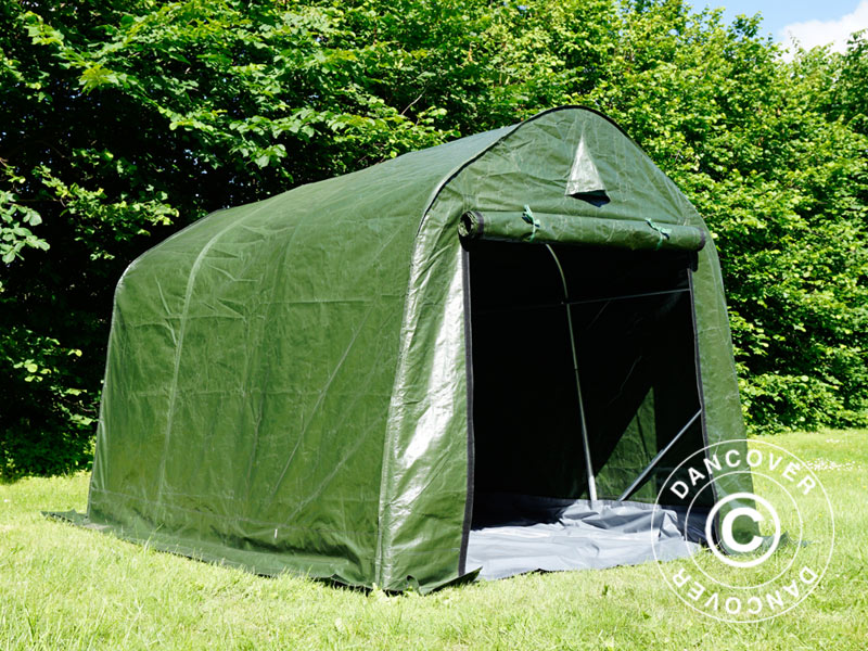 Storage tent PRO 2x3x2 m PE, with ground cover, Green/Grey