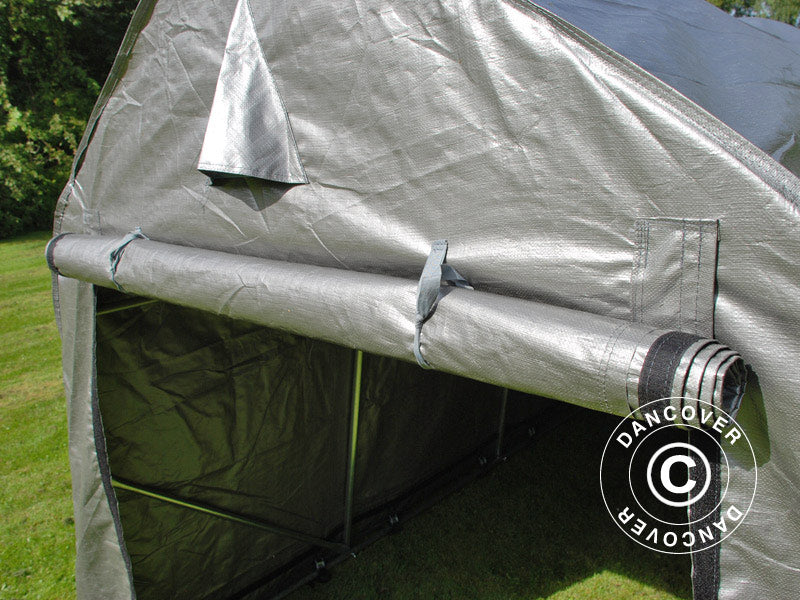 Storage tent PRO 2x3x2 m PE, with ground cover, Grey