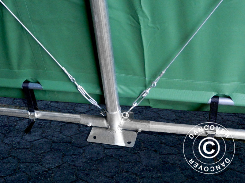 Storage shelter PRO XL 3.5x8x3.3x3.94 m, PVC, Green