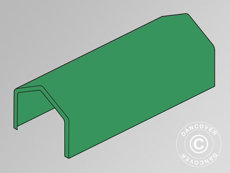 Roof Cover for storage shelter PRO XL 4x10x3.5m m PVC, Green