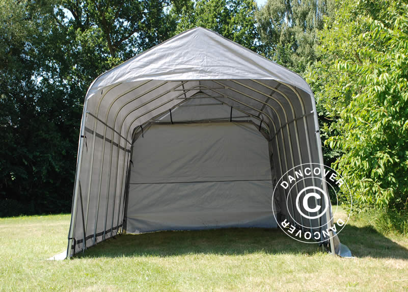Portable Garage PRO 3.77x7.3x3.18 m PE, Grey