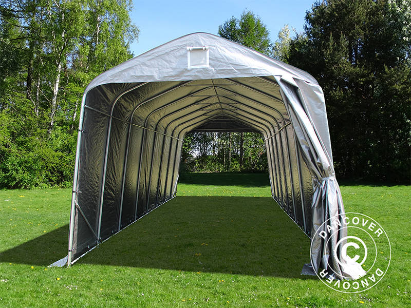 Portable Garage PRO 3.77x9.7x3.18 m PE, Grey