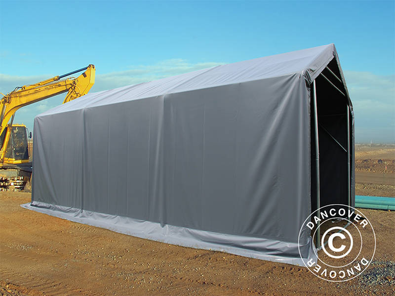 Storage shelter PRO 3x6x2x2.82 m, PVC, Grey