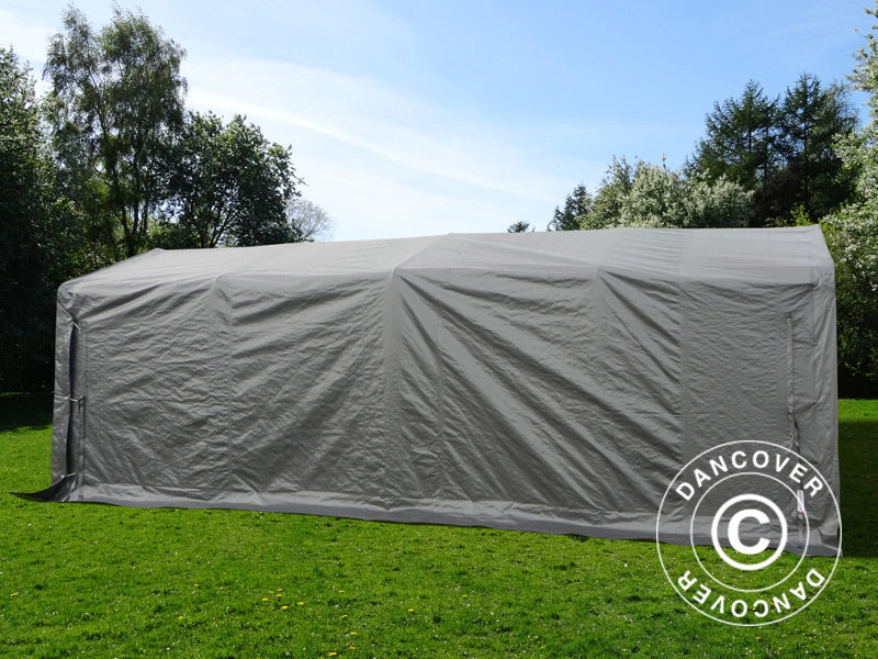 Portable garage Basic 3.3x7.2x2.4 m PE, Grey
