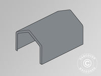 Roof Cover for Storage Shelter PRO 4x6 m PE, Grey