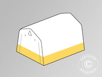 Roof cover for storage tent, work tent PRO, 2.4x2.4x2 m, PVC, White/yellow