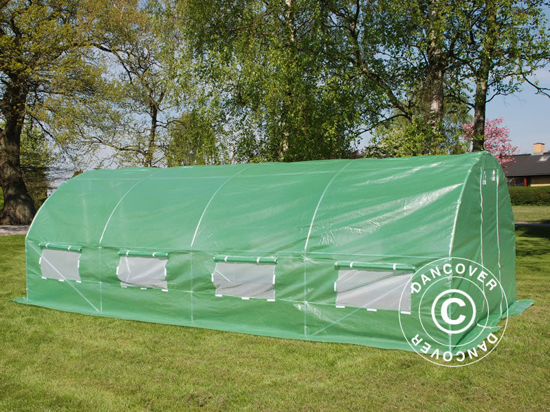 Polytunnel Greenhouse 3x6x2 m, 18 m², Green