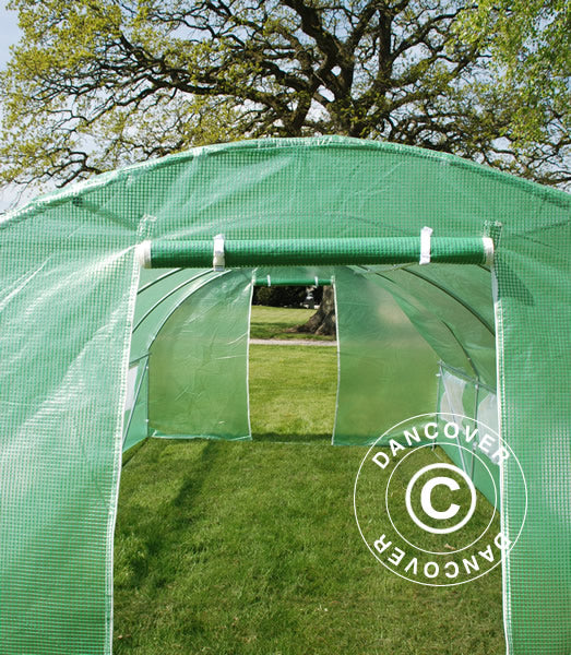 Polytunnel Greenhouse 3x8x2 m, 24 m², Green